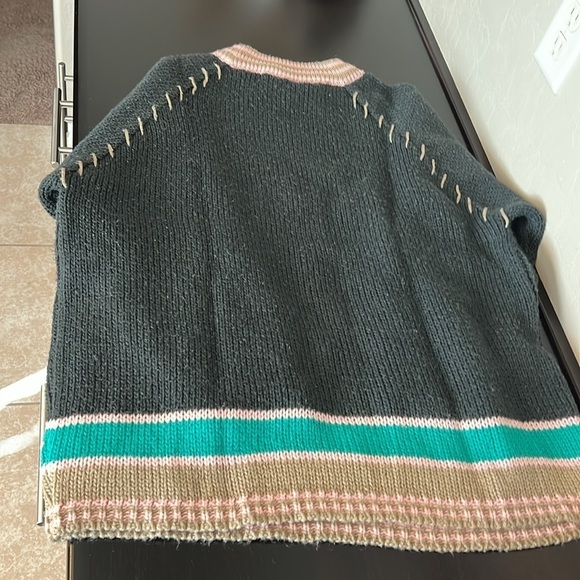 Camp Beverly Hills Canteen Vintage pullover sweater, geometric intarsia, size S - Picture 10 of 11